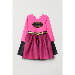 Đầm Hóa Trang Nữ Siêu Anh Hùng Người Dơi Bat Girl Màu Hồng Cho Bé Gái