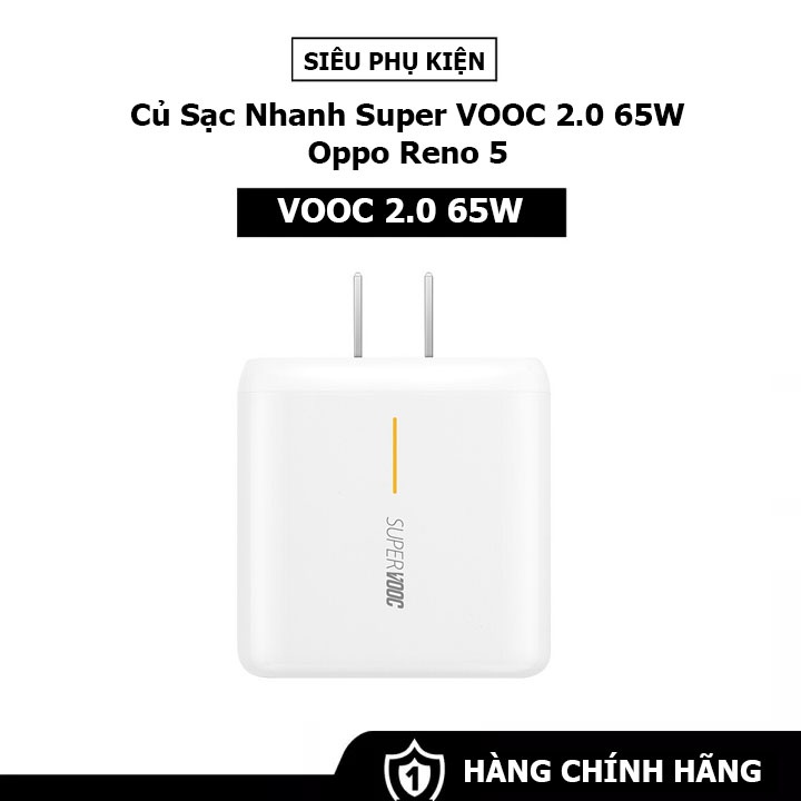 Sạc Nhanh Super VOOC 2.0 65W Cho Oppo Reno5 - Hàng Fullbox - Chính Hãng