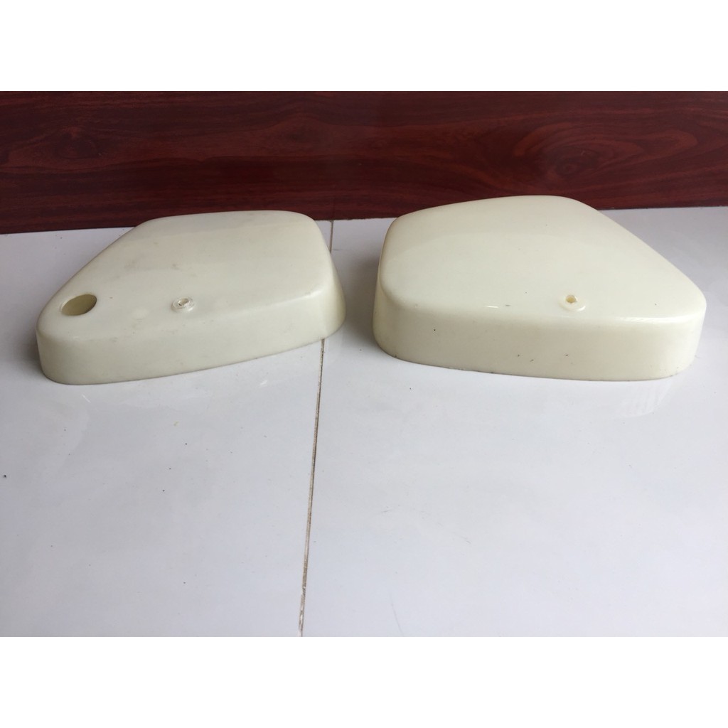 Cặp nắp cốp hai bên honda cub 78-nhựa trắng chưa sơn