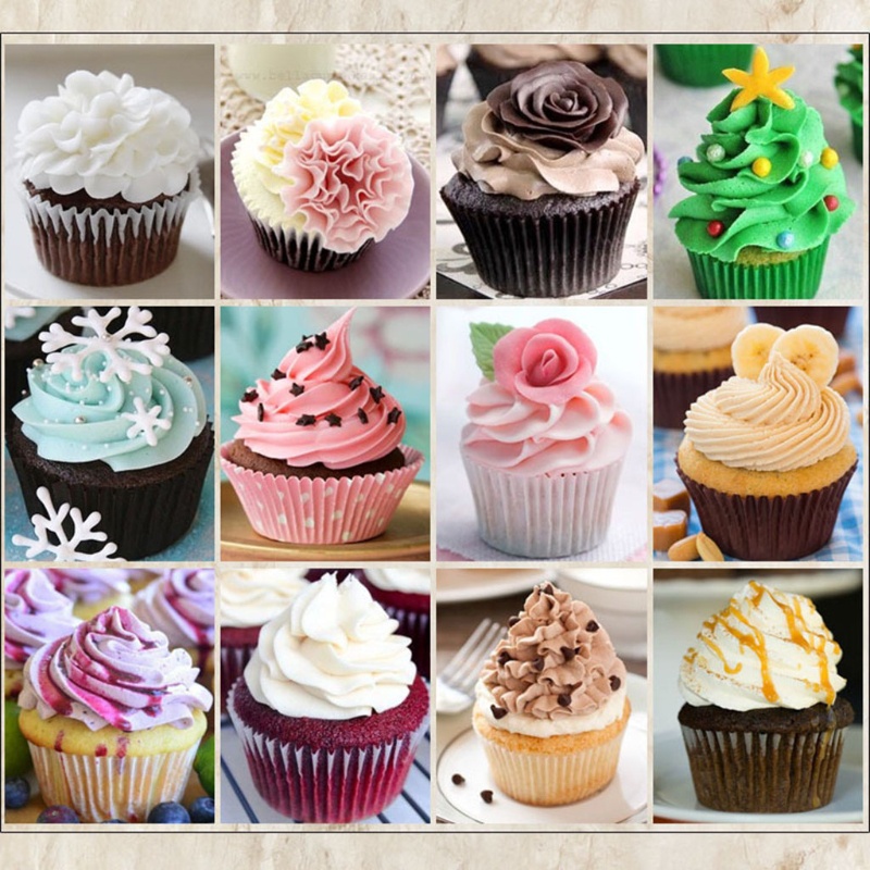 Set 10 Đầu Bắt Bông Kem Trang Trí Bánh Bằng Thép Không Gỉ