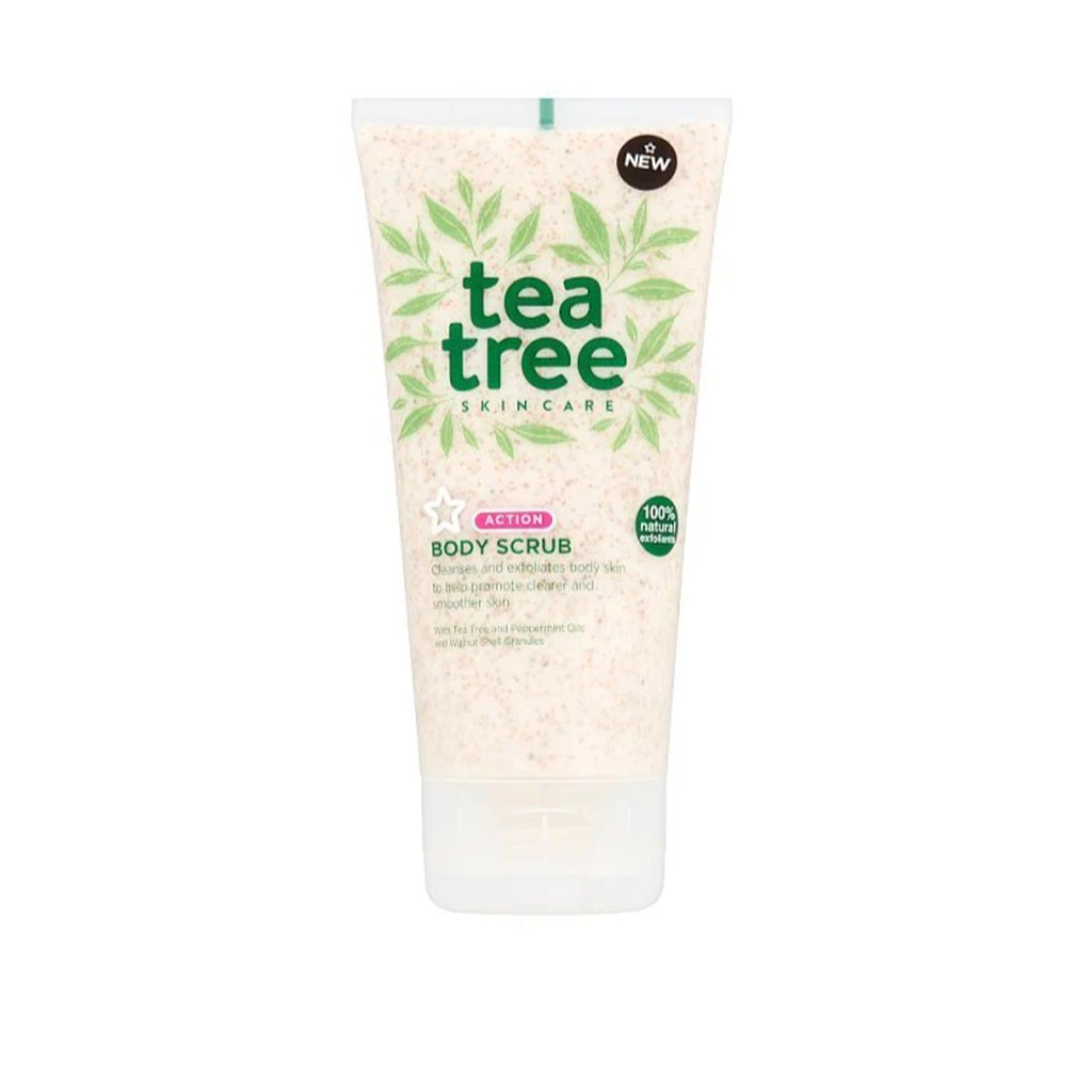 [TOP 1 SHOPEE] Tẩy da chết tràm trà Superdrug Tea Tree Body Scrub 150ml (Bill Anh)