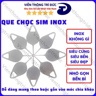 Que Chọc Sim Inox Không Gỉ - Que Lấy Sim Nhỏ gọn và bền bỉ - Dễ dàng mang theo hoặc gắn vào móc chìa khóa