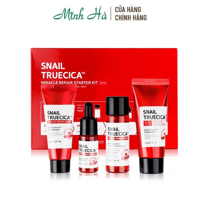 Set dưỡng phục hồi và tái tạo da Some By Mi Snail Truecica Miracle Repair Starter Kit