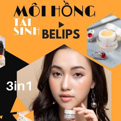 Mặt Nạ Ngủ Môi BELIPS Môi Hồng Tái Sinh làm hồng môi, loại bỏ tế bào chết, dưỡng môi