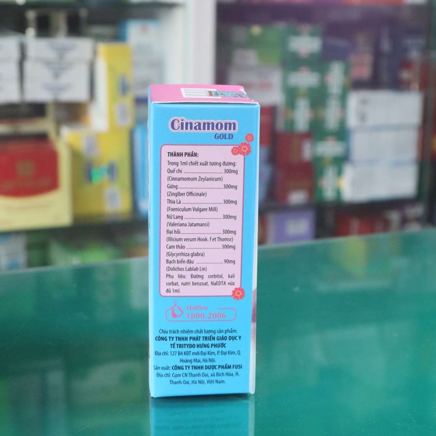Cinamom Gold - Hỗ trợ giảm nôn trớ do khó tiêu cho trẻ nhỏ