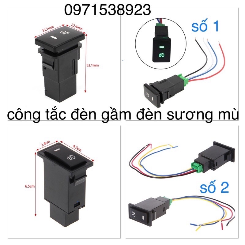 Công tắc đèn gầm đèn sương mù toyota lắp zin