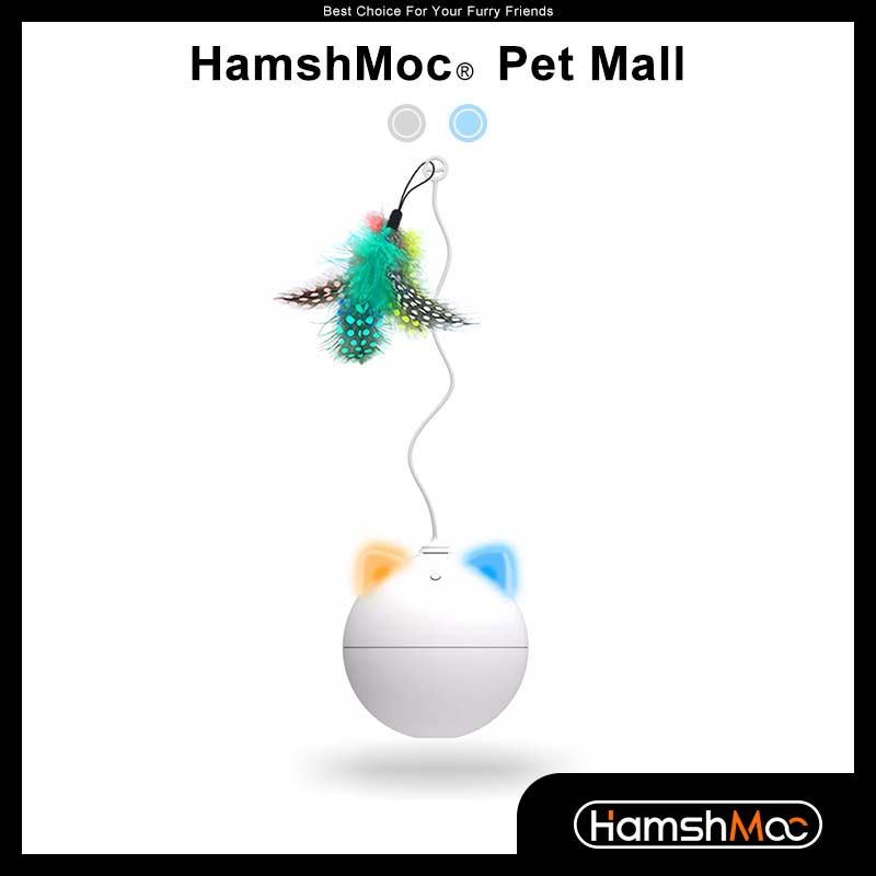 HamshMoc Đồ chơi quả bóng chọc mèo cưng tự động thông minh sáng tạo
