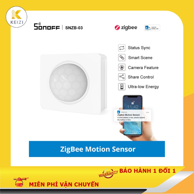 Cảm Biến Chuyển Động Sonoff EWelink SNZB-03 Zigbee