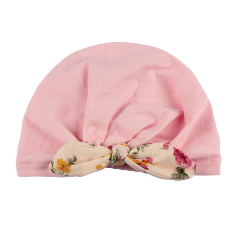 Khăn turban thắt nơ mềm mại đáng yêu cho bé gái