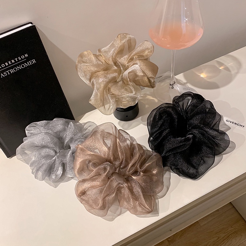 ✨✨Dây Buộc Tóc Vải Lưới Phong Cách Retro Hàn Quốc