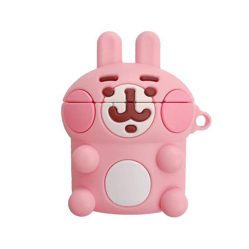 Kanahei Rabbit cute Airpods 1/2 case cartoon soft silicone protective cover anti-drop portable