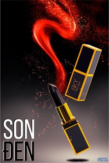 Son tươi đen lì SKY màu Đỏ Đất