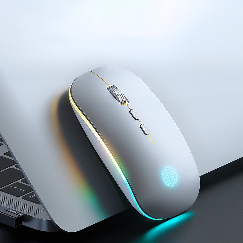 Chuột Bluetooth 5.0/Wireless NPHIC M1L M1LBS - Led RGB Pin Có Thể Sạc Lại - Chính Hãng