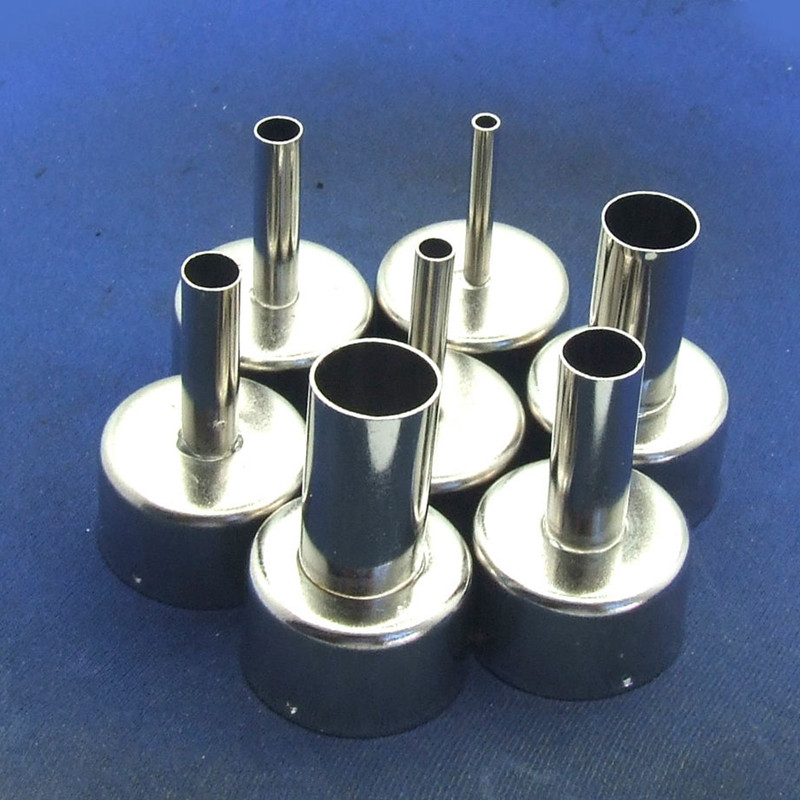 Set 7 vòi phun khí BGA dòng 858 đường kính 3MM 4MM 5MM 6MM 8MM 10MM 12MM cho súng phun khí nóng Saike ATTEN