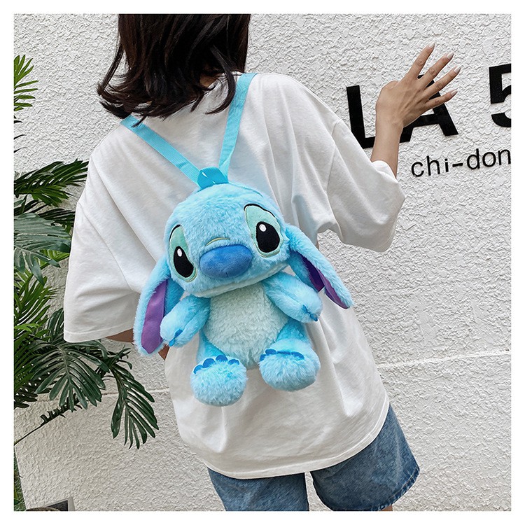 Balo gấu bông hình thú Stitch dễ thương cho bạn nữ dạo phố - Balo Gấu Bông