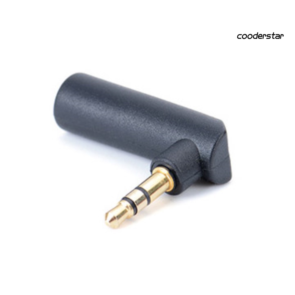 Đầu chuyển đổi âm thanh từ giắc cắm 3.5mm 3 / 4 cực 90 độ