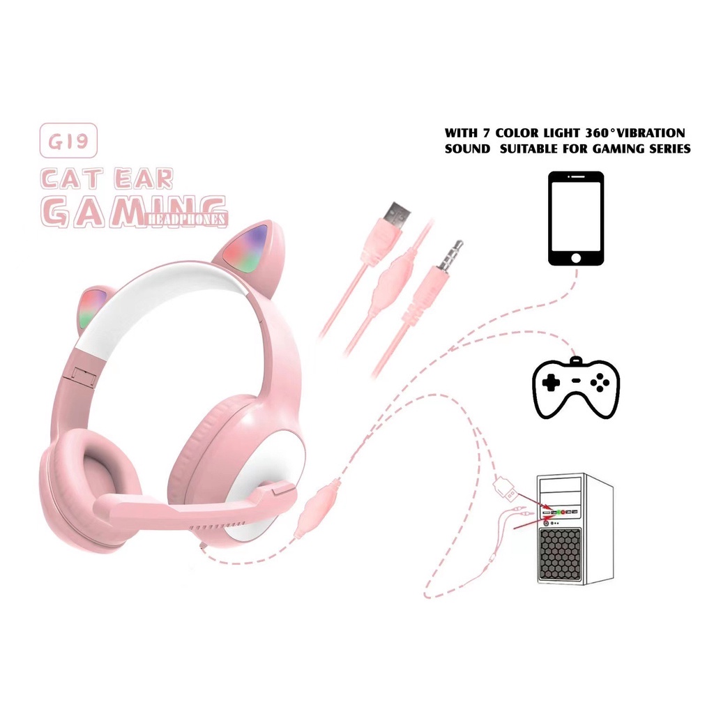 Tai Nghe Gaming Có Mic Mèo Bản Nâng Cấp Của Tai Nghe P47 Nghe Nhạc Cực Hay Chơi Game Cực Đã Bảo Hành 12 Tháng