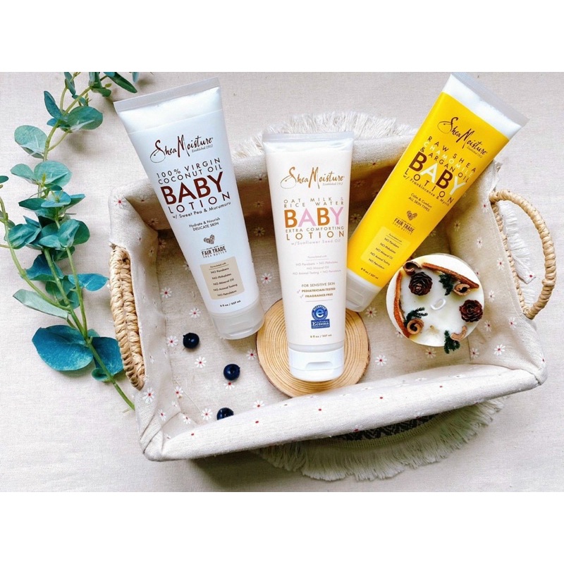 Dưỡng thể toàn thân hữu cơ Shea Moisture Baby Yến mạch, Shea và Dừa