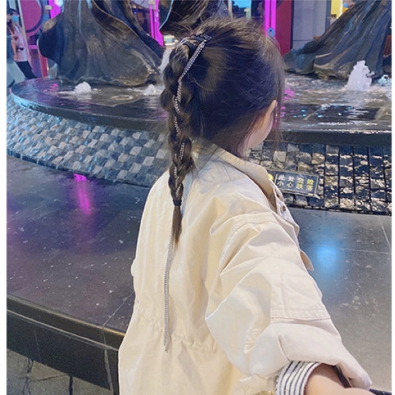 Kẹp tóc dây đính đá xinh ( 1 dây)