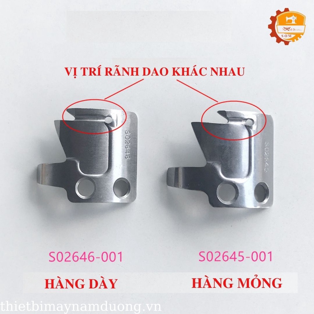 Bộ dao cắt chỉ dùng cho máy may công nghiệp 1kim điện tử JUKI BROTHER, JACK &gt; Dao động máy máy 1 kim điện tử S02645