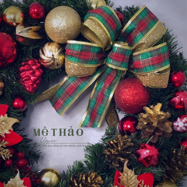 (Giá Tại Xưởng) Vòng Nguyệt Quế Noel Trang Trí Giáng Sinh, Decor Phòng Khách, Shop, Studio của Mê Thảo Flower