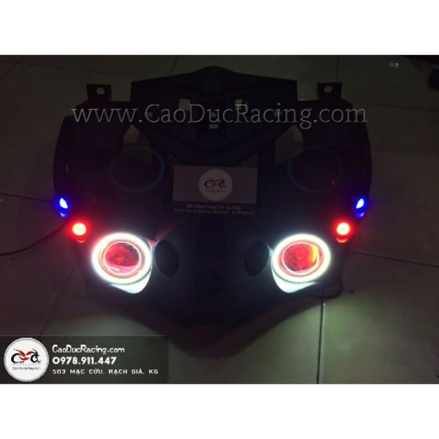 Full nguyên bộ mắt cú Ex135 Đèn led U7 màu trắng