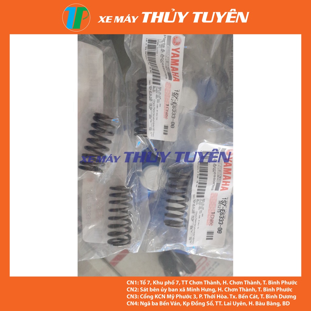 Lò xo nồi + Ốc bắt nồi zin Ex10 Ex206 không côn Exciter 135-150 bộ 4 cái chính hãng