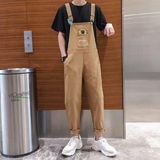 Hàng Mới Về [Hàng Mới Về] Quần Yếm Dáng Rộng Phong Cách Hàn Quốc Dễ Phối Đồ Thời Trang Cho Nam