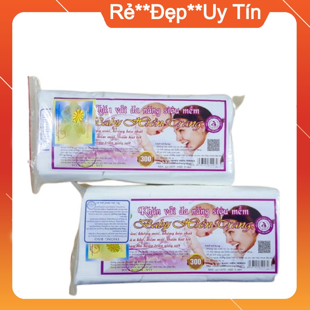 Khăn vải giấy khô đa năng Hiền Trang đóng túi 280 và 350g KHANDN01