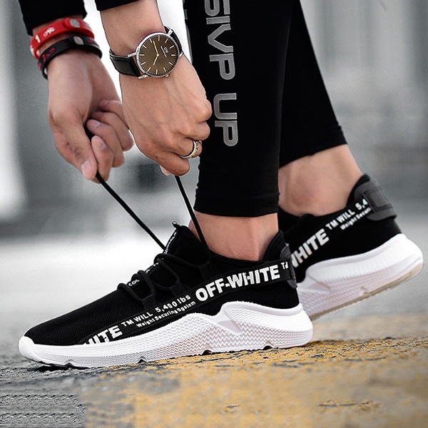 Giày Sneaker Nam thể thao màu trắng cổ cao cho học sinh phong cách Hàn Quốc TAKUTA mã WON