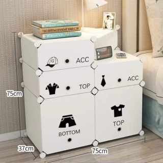 TỦ LẮP GHÉP- TỦ ĐẦU GIƯỜNG 6 Ô ĐỰNG ĐỒ ĐA NĂNG SIÊU HOT