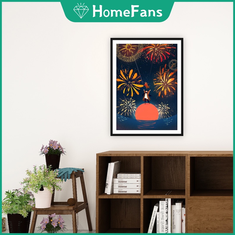 Bộ Tranh Đính Đá 5D Tự Làm 30x40cm/40x50cm Hình Phong Cảnh Mùa Mưa Trang Trí Nhà Cửa