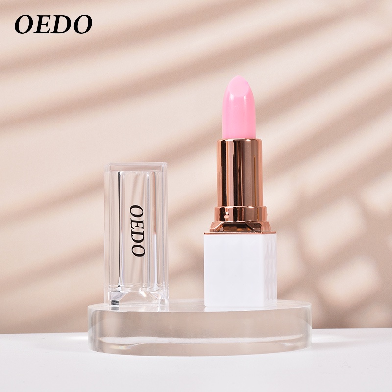 Bộ 2 OEDO Rose Peptide Nourishing Colorful Lip Balm Antifreeze Anti Chapped Repair Moist