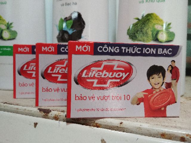 Xà bông cục Lifebuoy 90g đủ màu Đỏ Bảo Vệ Vượt Trội , Xanh Lá Thiên Nhiên , Chăm Sóc Da , Mát Lạnh Sảng Khoái | BigBuy360 - bigbuy360.vn