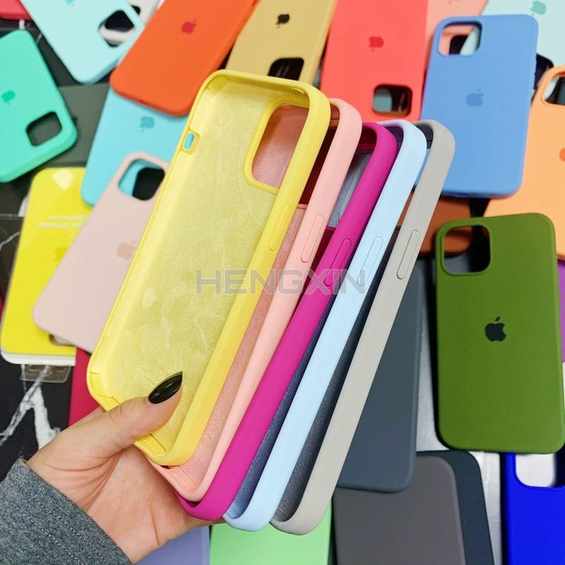 Ốp Lưng Silicone Màu Trơn Đơn Giản Cho Iphone 12 12pro 11pro 6 6s 7 8 Plus I7 I8 I6 I6S | BigBuy360 - bigbuy360.vn