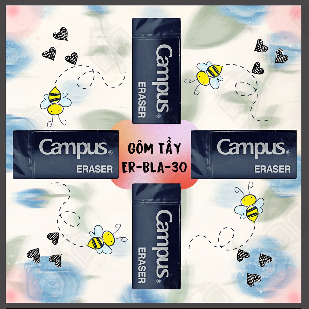 Gôm Tẩy Bút Chì Campus Black (ER-BLA-30)