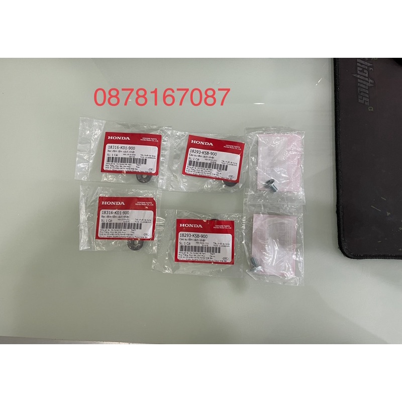 Ốp bô Tấm cách nhiệt ống xả sh 2020 2021 chính hiệu honda