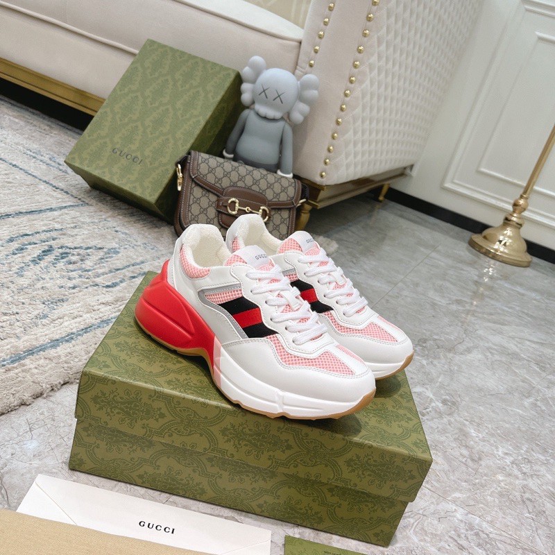 Giày thể thao nữ Gucci GC da thật cao cấp thiết kế mới siêu hot