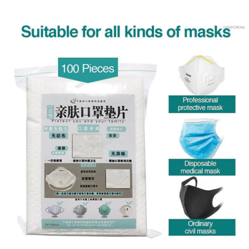 (Hàng Mới Về) Set 20 / 100 Miếng Đệm Lót Khẩu Trang 3 Lớp Tiện Dụng | BigBuy360 - bigbuy360.vn