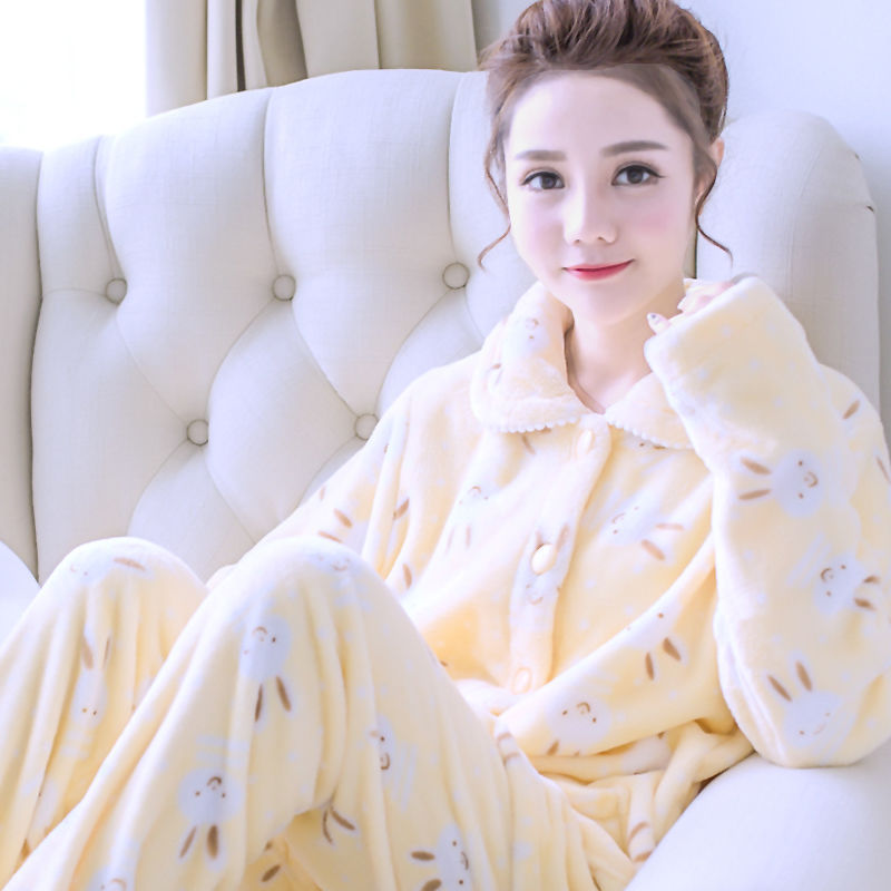 Đầm Ngủ Dài Tay Vải Phi Bóng Quyến Rũ Cho Nữ áo nữ đồ bộ pyjama pijama Đồ mặc nhà đồ ngủ nữ tiểu thư dễ thương lụa sexy cute bigsize dài tay hai