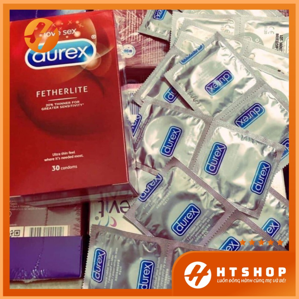 Bao Cao Su Durex Ultra Thin Feel Fetherlite (Hộp 30 chiếc) - Úc