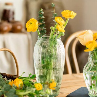 Lọ hoa thủy tinh vân sọc bi bh068 - bình cắm hoa thủy tinh chấm bi