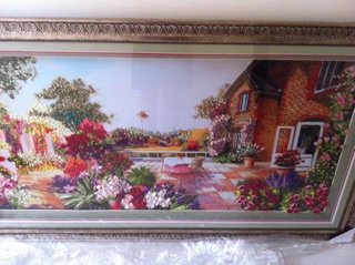 Tranh thêu ruy băng 150x75cm
