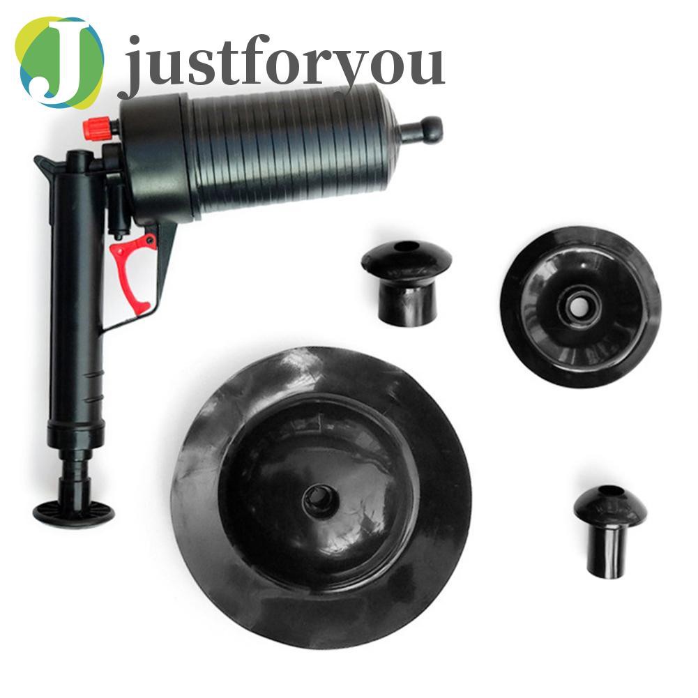 Justforyou2 Toilet Dredge Plug Air Power Pump Bathroom Drain Cleaner Sink Pipe Plunger