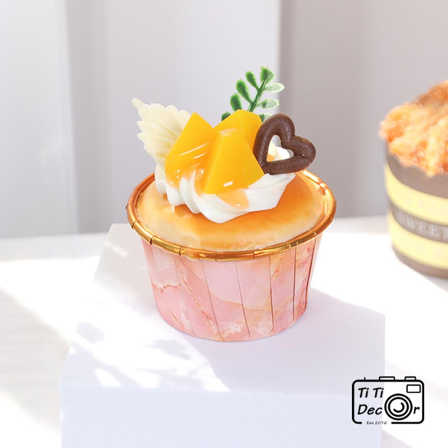 Squishy Bánh Cupcake Trái Cây TiTi Decor Mô Hình Bánh Cupcake Trang Trí Nhà Hàng, Decor Nhà Bếp, Đồ Chơi Squishy