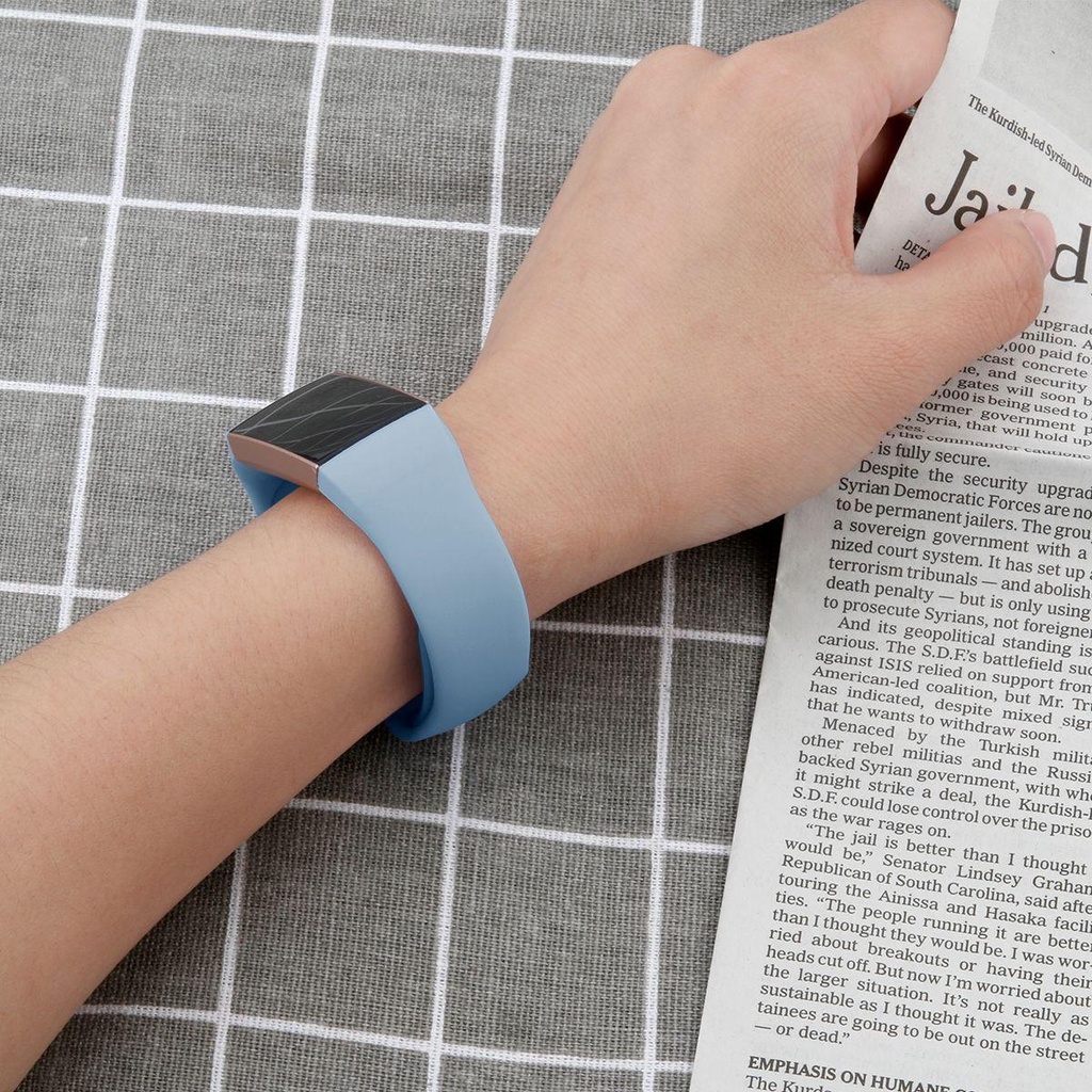 Dây Đeo Silicon Mềm Cho Đồng Hồ Thông Minh Fitbit Charge 3