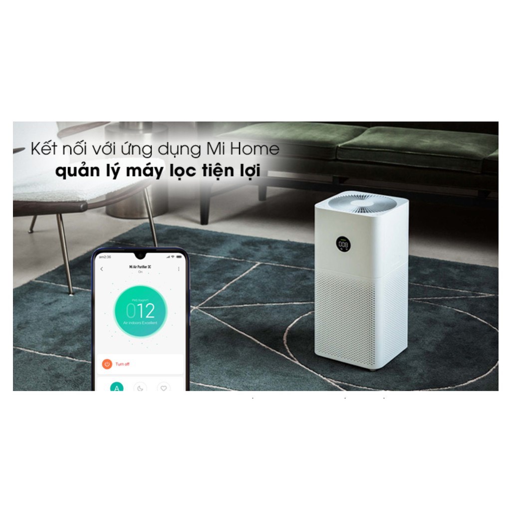 Máy Lọc Không Khí Xiaomi Mi Air Purifier 3C BHR4518GL l Hàng Chính Hãng | Phân Phối Bởi Digiworld l Bảo Hành 12 Tháng