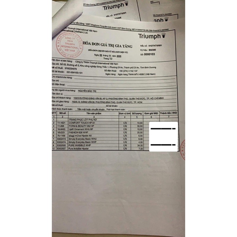 Áo lót nữ Triumph COMFORT TOUCH HP 01