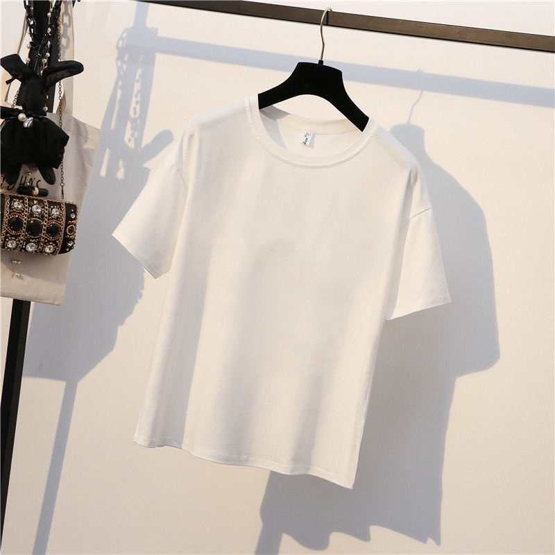 AMOI Áo Thun Tay Ngắn Dáng Rộng Plus Size Thời Trang Cho Nữ