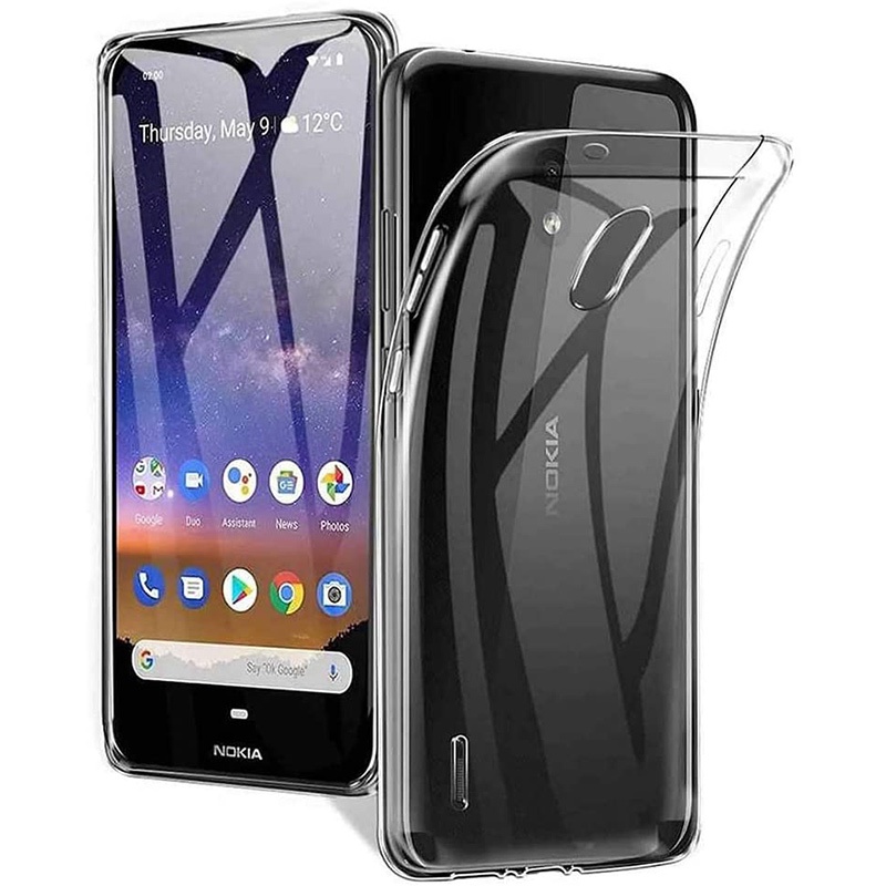 Ốp điện thoại silicone trong suốt chống va đập cho Nokia C20 C10 G10 7.2 6.2 2.2 2.3 5.3 X71 4.2 3.2 1 3.1 6.1 5.1 3.1 2.1 7 8 Plus 8.1 7.1 9 PureView C1 C2